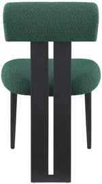 Dario - Boucle Dining Chair With Black Frame (Set of 2)