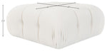 Orin - Velvet Performance Fabric Upholstered Modular Ottoman