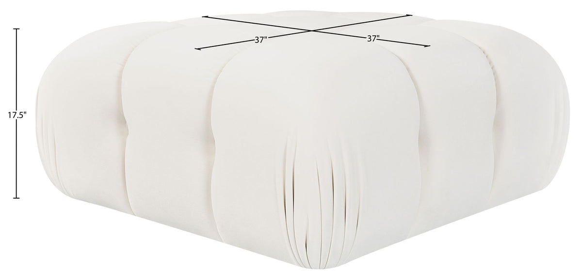 Orin - Velvet Performance Fabric Upholstered Modular Ottoman