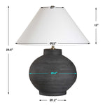 Tramore - Table Lamp - Rustic Charcoal