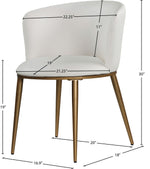 Skylar - Dining Chair with Gold Legs (Set of 2)
