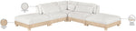 Turin - Chenille Fabric Upholstered Modular Sectional - White