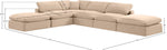Comfy - 6 Piece Velvet Modular Sectional