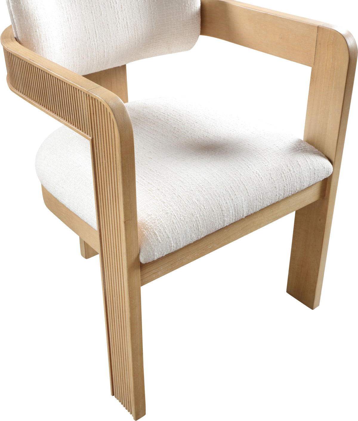 Sacha - Linen Dining Chair With Natural Base (Set of 2)