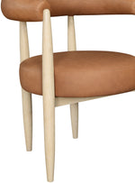 Sable - Vegan Leather Upholstered Dining Chair (Set of 2) - Painted Natural Base
