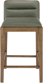 Ellis - Vegan Leather Upholstered Counter Stool (Set of 2) - Brown Base