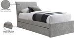 Myles - Chenille Twin Trundle Bed