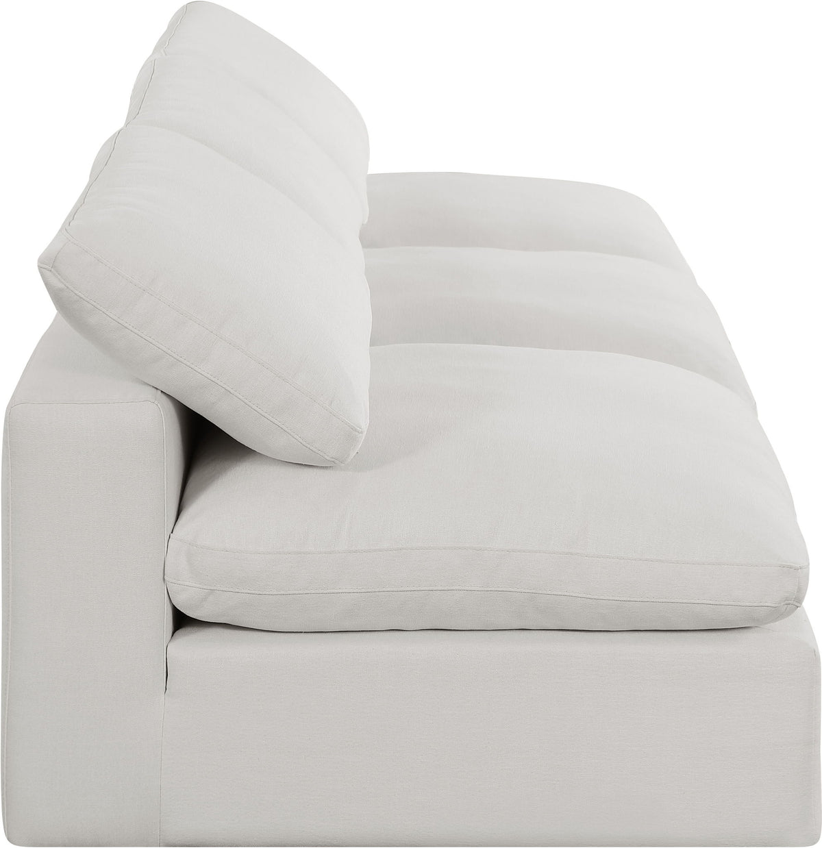 Comfy - Linen Modular Armless Sofa 3 Seats