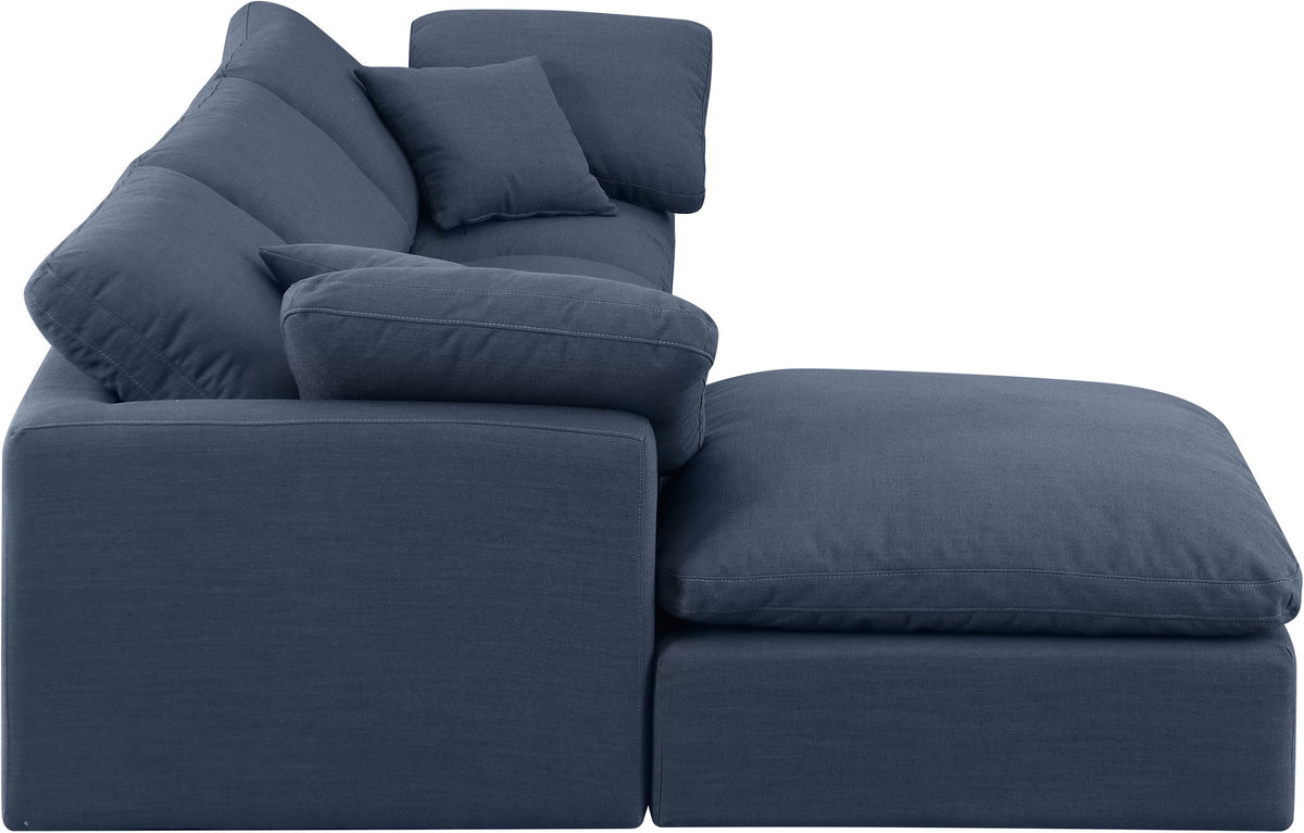 Indulge - Linen 4 Piece Modular Sectional With Chaise