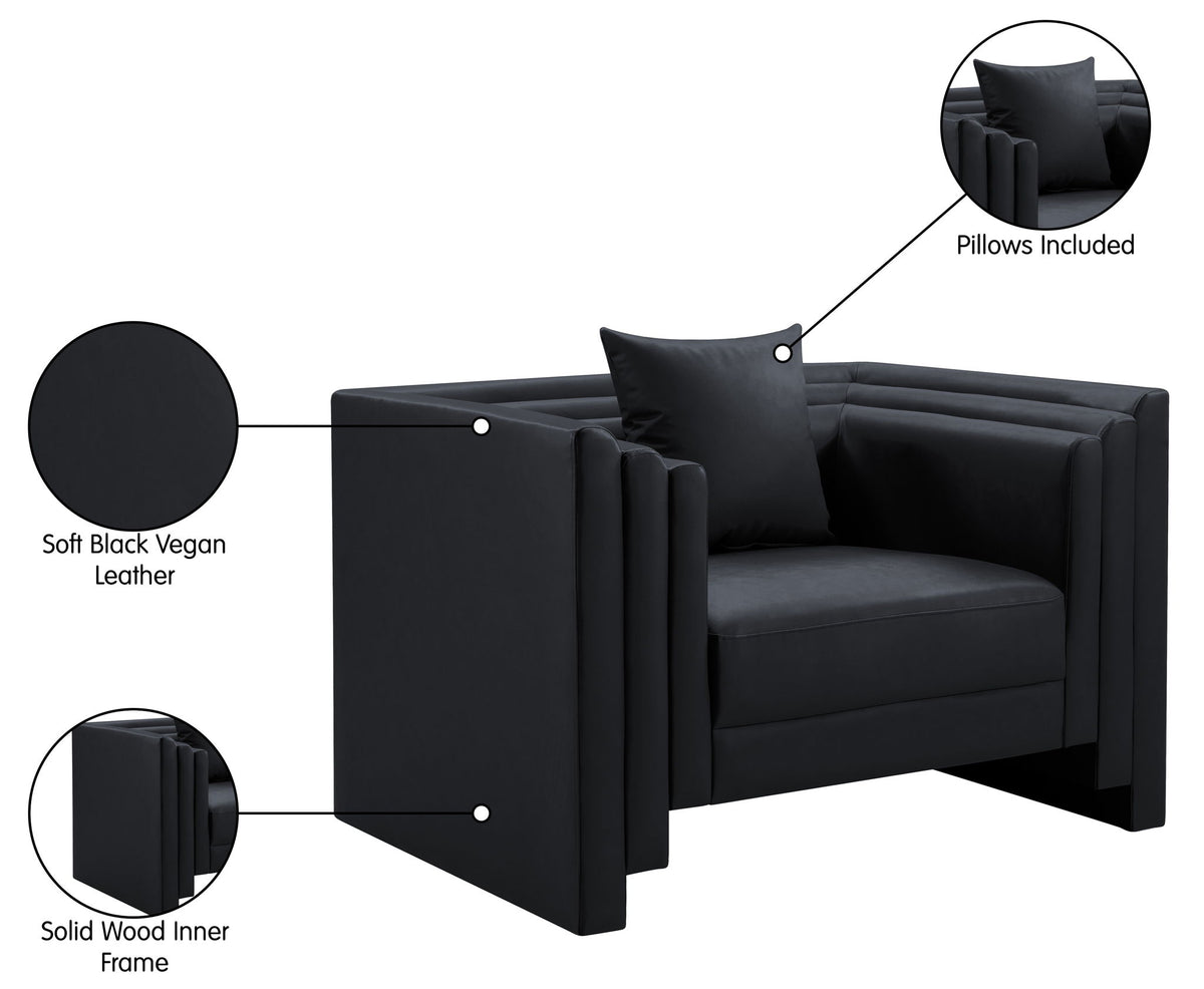 Everett - Vegan Leather Upholstered Chair