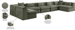 Stellar - 7 Piece Chenille Fabric Upholstered Modular Sectional