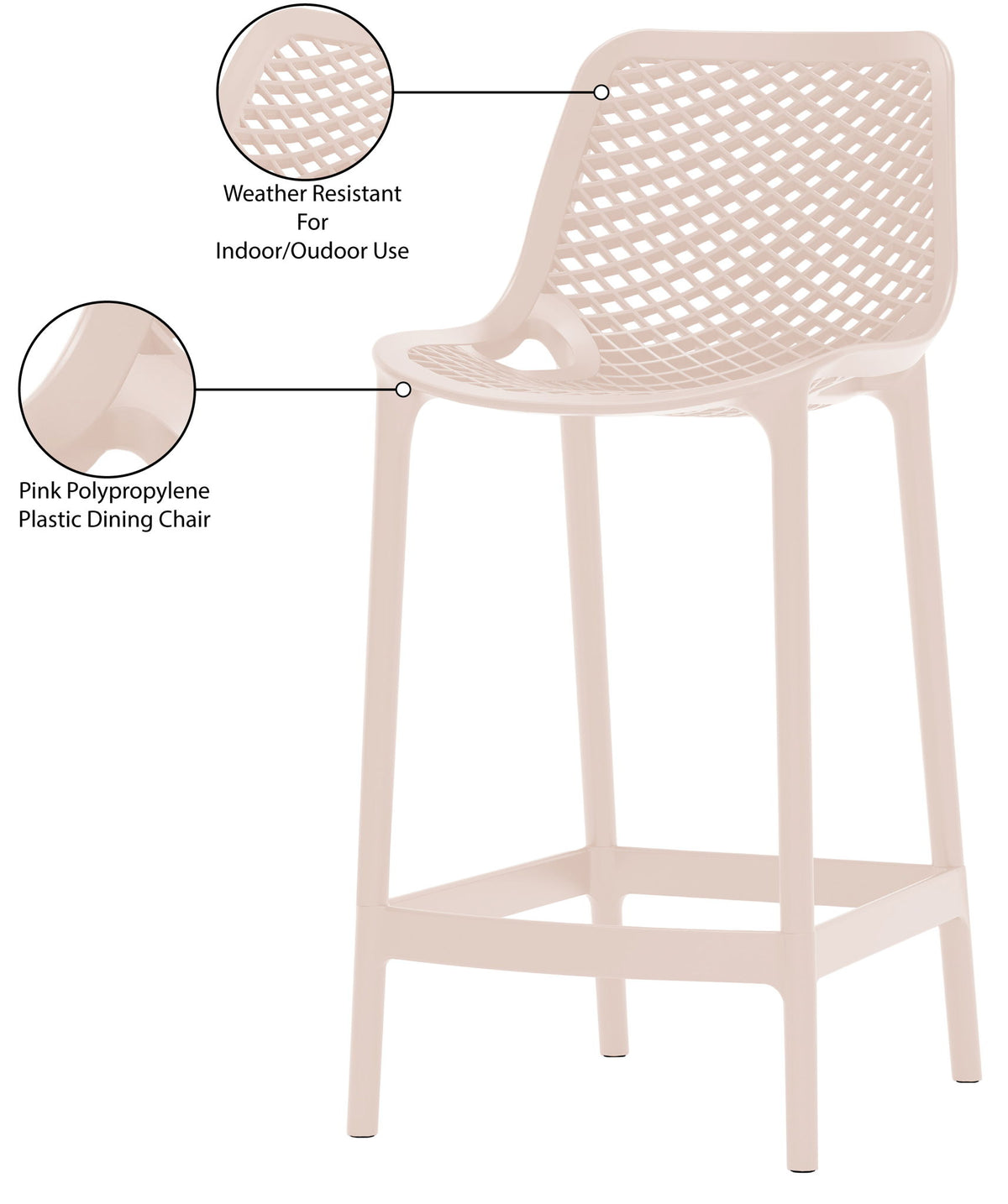 Mykonos - Outdoor Patio Stool (Set of 2)