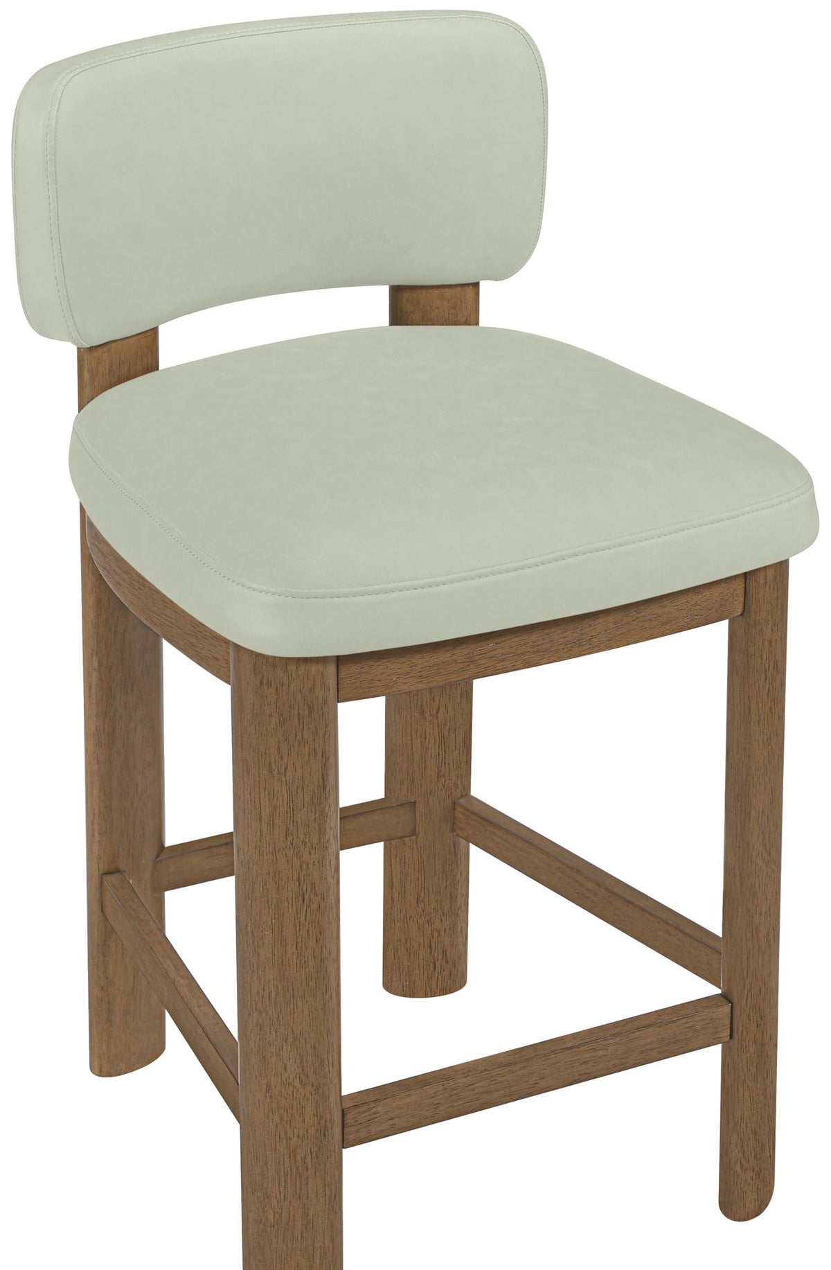 Paloma - Faux Leather Upholstered Counter Stool (Set of 2) - Brown Frame