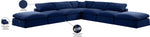 Comfy - 7 Piece Velvet Modular Corner Sectional