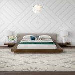 Tokyo - Contemporary Walnut and Grey Platform Bed by VIG Furniture - View 2