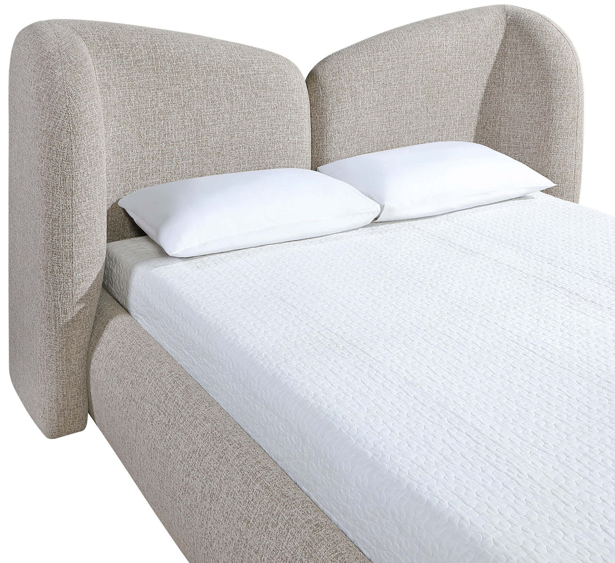 Elowen - Chenille Fabric Upholstered Bed