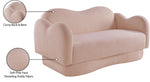 Bloom - Teddy Fabric Loveseat