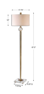 Mesita - Floor Lamp - Brass