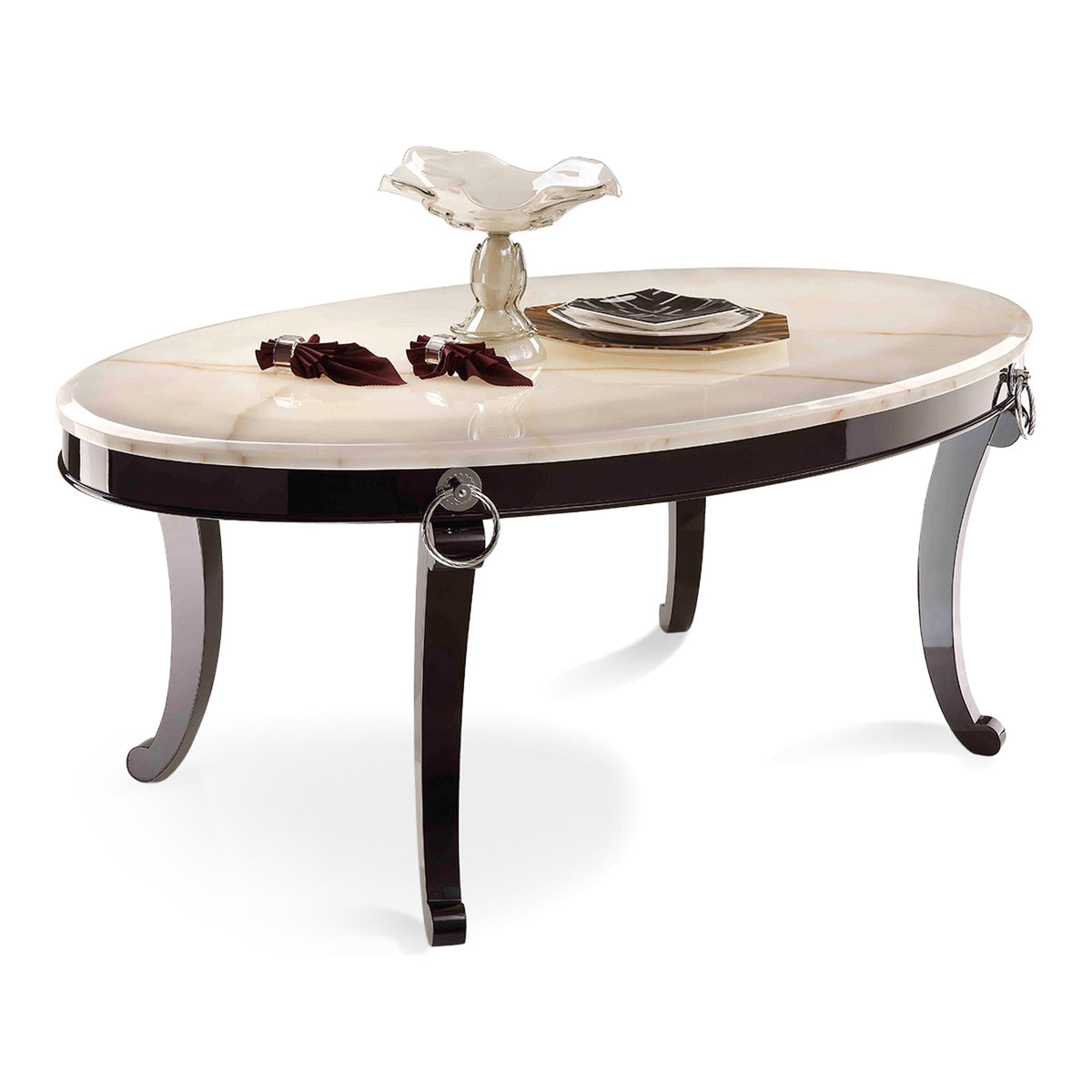 Bellagio Luxurious Transitional Marble Dining Table by VIG Furniture - View 1