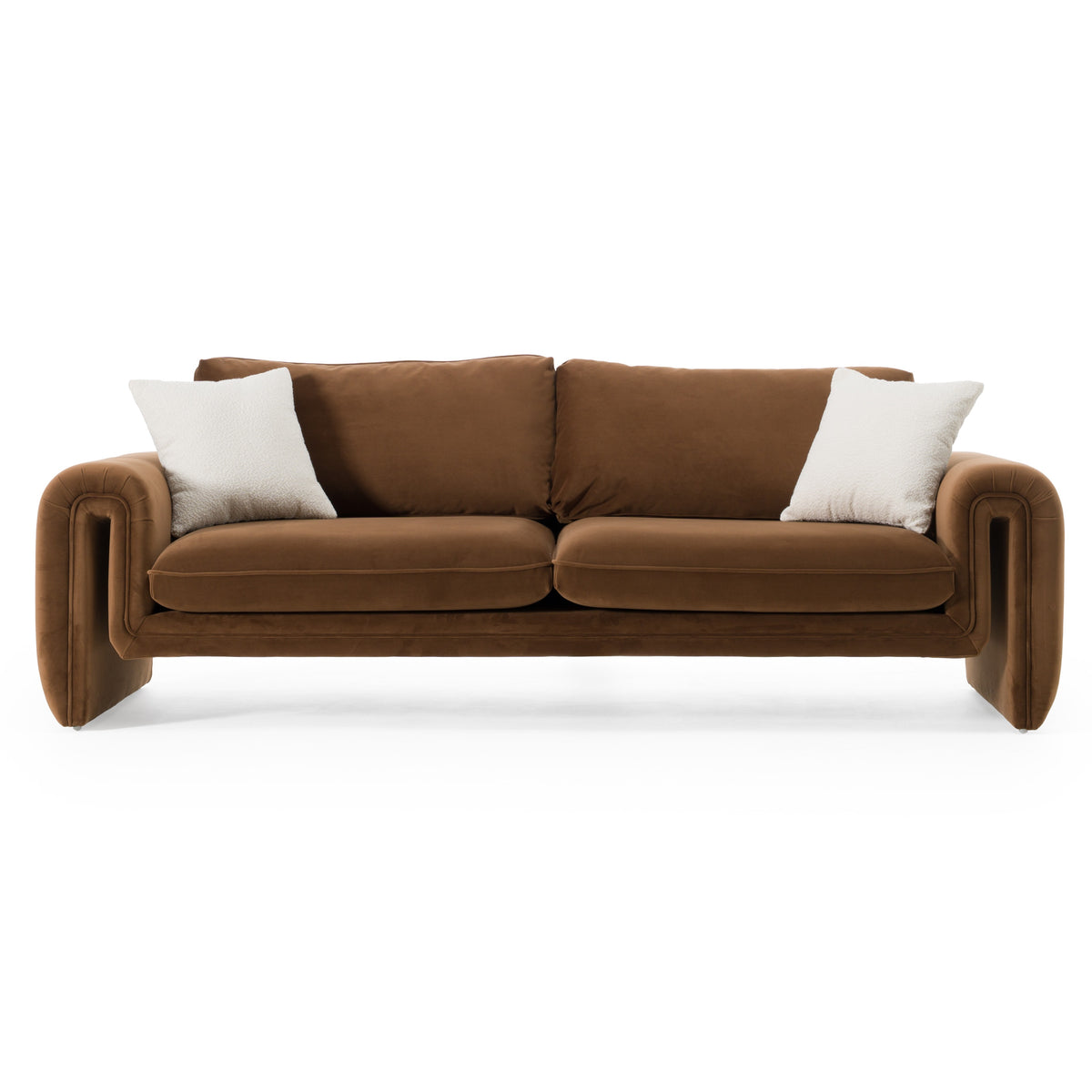 Bentley - Modern Brown Velvet Sofa by VIG Furniture - View 1