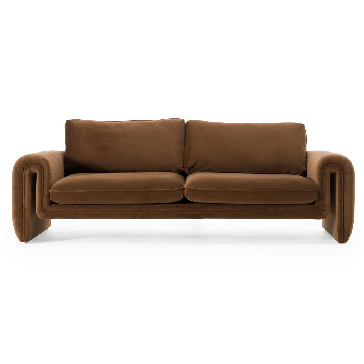 Bentley - Modern Brown Velvet Sofa by VIG Furniture - View 3