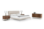 Bergeron - Contemporary Cream Woven Fabric Bed by VIG Furniture - View 4