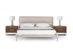 Bergeron - Contemporary Cream Woven Fabric Bed by VIG Furniture - View 6