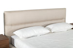 Bergeron - Contemporary Cream Woven Fabric Bed by VIG Furniture - View 7