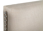 Bergeron - Contemporary Cream Woven Fabric Bed by VIG Furniture - View 8