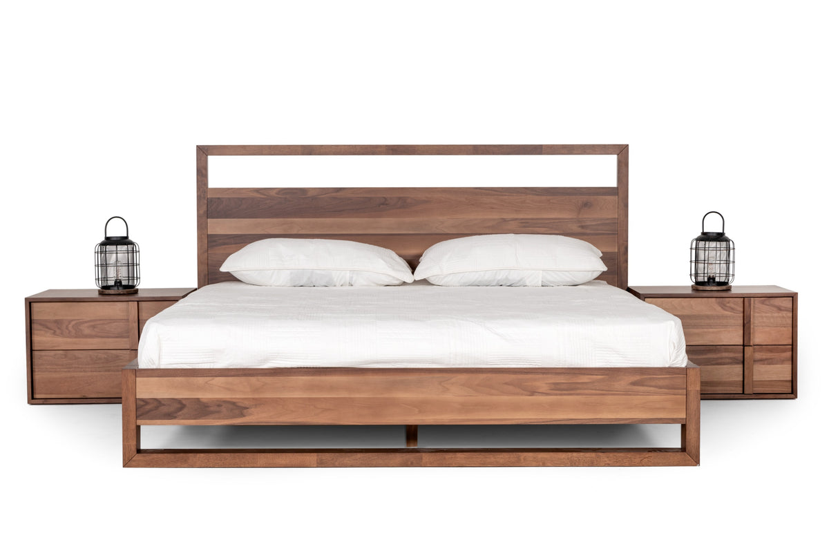 Eastern King Berlin - Modern Walnut Bed by VIG Furniture - View 2