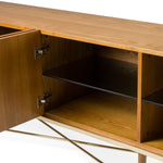Bernard Mid-Century Modern Walnut & Gold Buffet by VIG Furniture - View 6