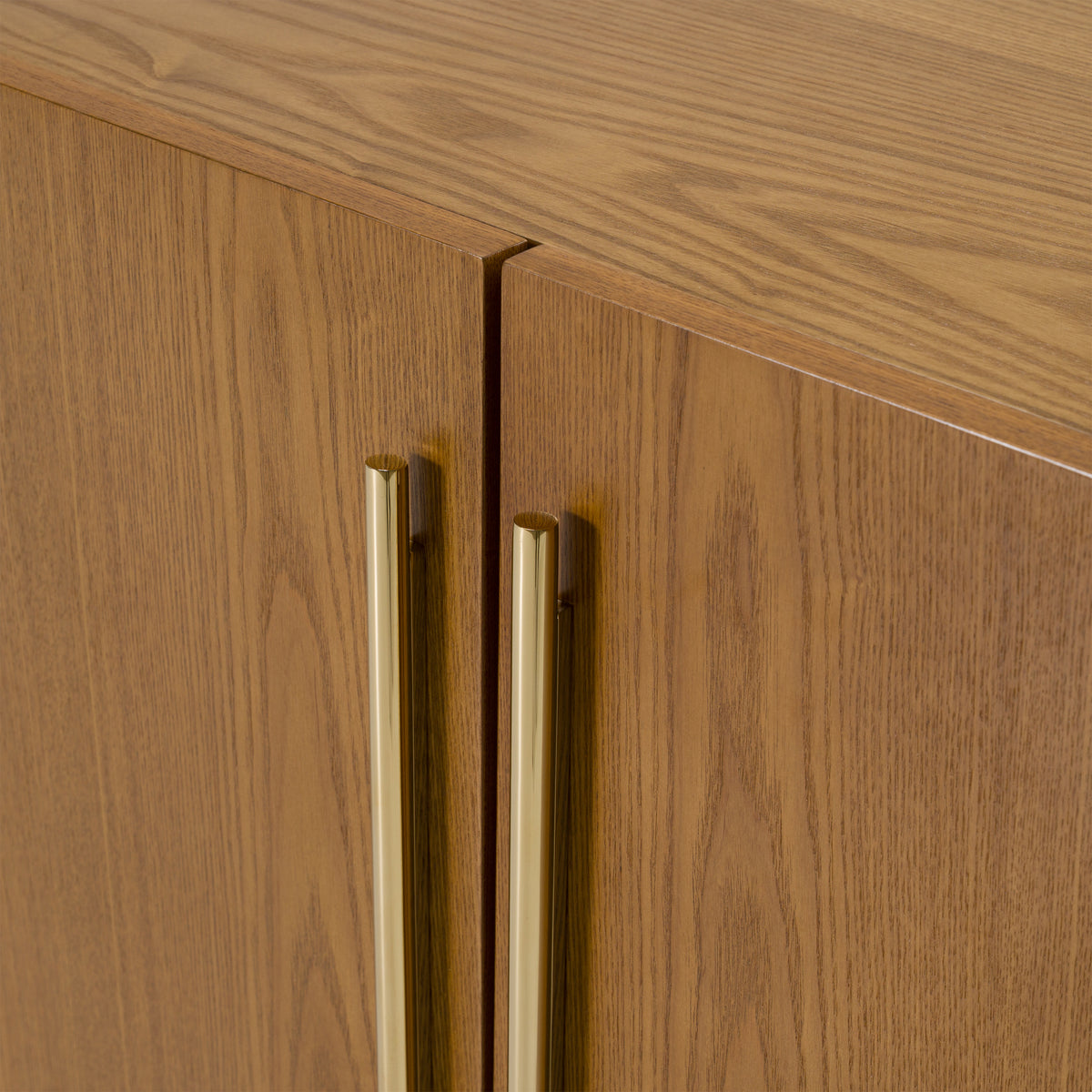 Bernard Mid-Century Modern Walnut & Gold Buffet by VIG Furniture - View 7