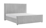 Eastern King Beverly - Modern Grey Velvet Bed by VIG Furniture - View 1