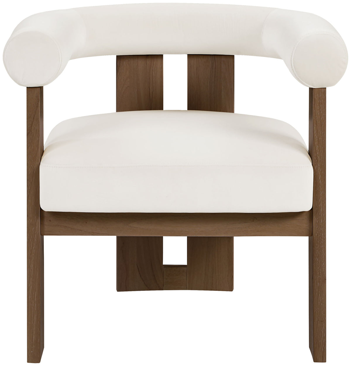 Arienzo - Performance Fabric Upholstered Accent Chair - Walnut Base