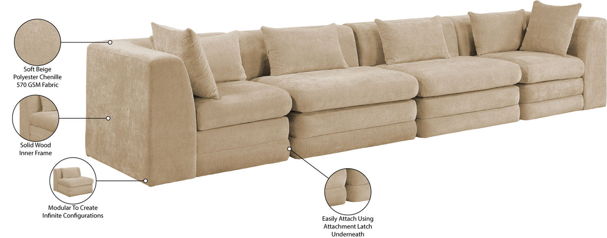 Stellar - 4 Piece Upholstered Modular Sectional