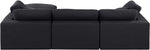 Comfy - 4 Piece Linen Fabric Modular Sectional With Chaise