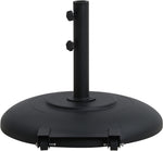 Fiji - Aluminum Patio Umbrella With Round Black And White Base