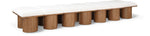 Pavilion - 14 Piece Modular Bench With Brown Base