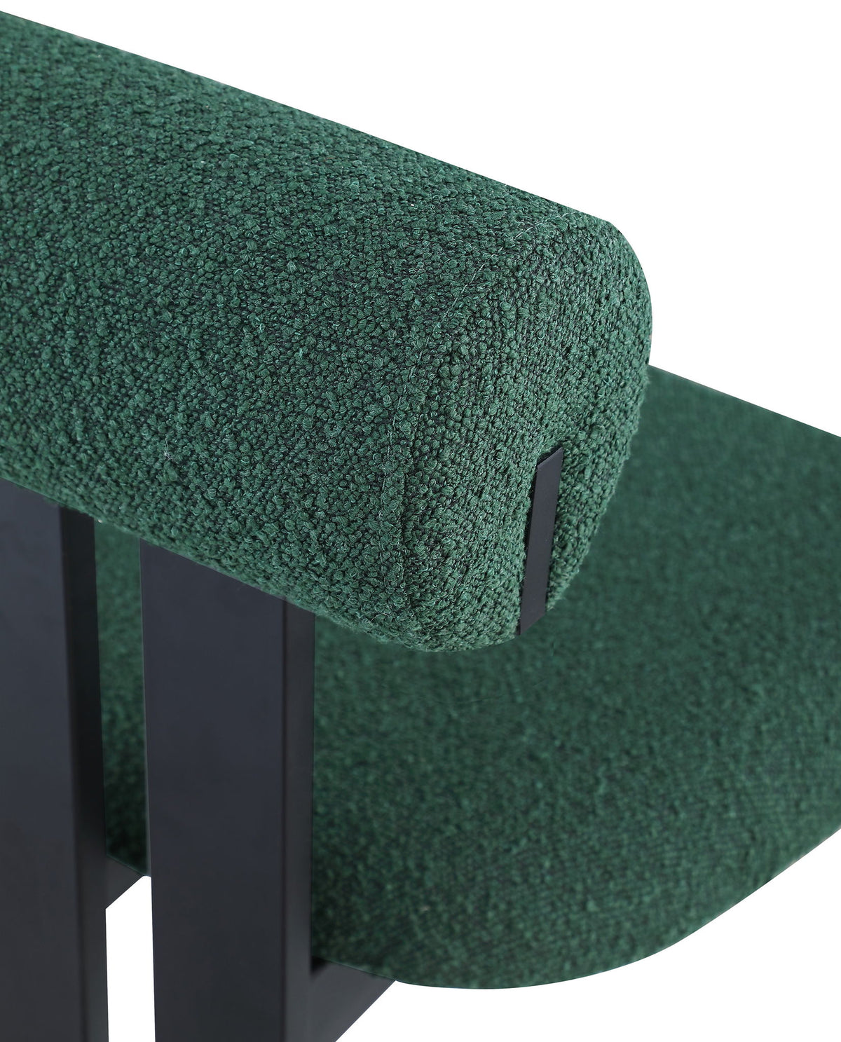 Dario - Boucle Dining Chair With Black Frame (Set of 2)