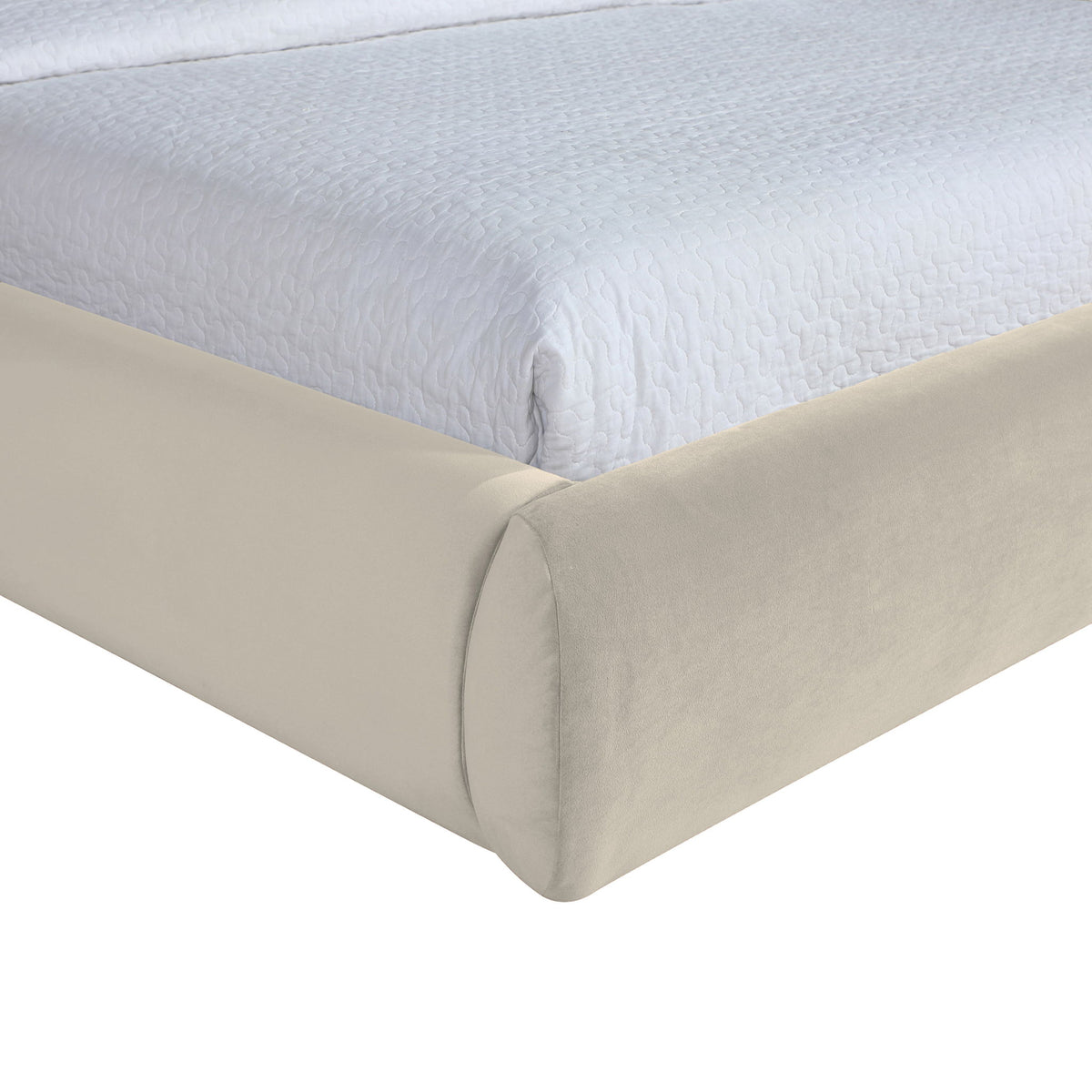 Celine - Upholstered Bed - Cream