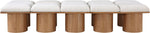 Pavilion - 10 Piece Modular Bench With Brown Base