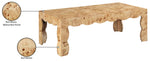 Vassa - Burl Veneer Coffee Table