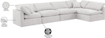 Indulge - Velvet 5 Piece Modular Sectional