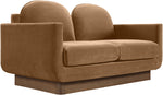 Diviento - Velvet Performance Fabric Upholstered Loveseat