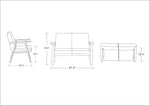 ArchDuke - Loveseat - Black