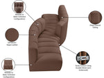 Arc - Faux Leather 4 Piece Sofa