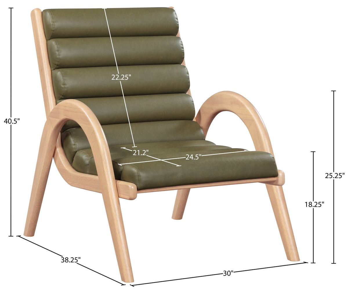 Randal - Accent Chair - Natural Frame