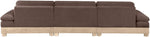 Turin - Chenille Fabric Upholstered Modular Sectional - Brown