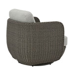 Amira - 3-Piece Outdoor Swivel Lounge Chair Conversation Set - Light Gray / Deep Bronze