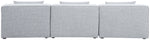 Cube - Linen Modular 3 Seat Armless Sofa